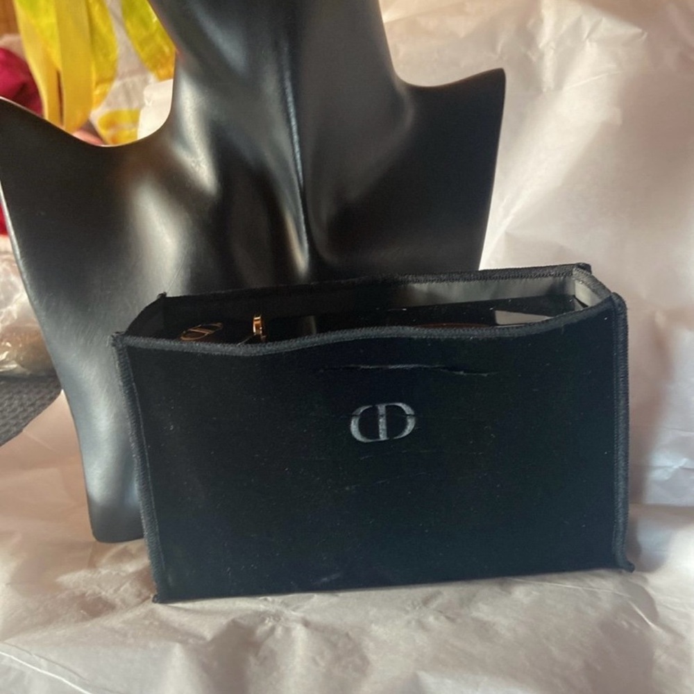 DIOR ROUGE DIOR MINAUDIERE lipstick case and crossbody clutch Black New in box - Picture 5 of 9